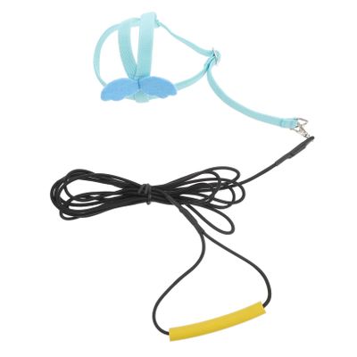 BCOATH Blue Adjustable Outdoor Flight Harness and Leash for Birds, 1 Piece