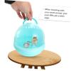 WOONEKY Portable Hamster Carrier with Water Bottle, Ventilated Plastic Travel Cage for Hedgehogs and Chinchillas view 4