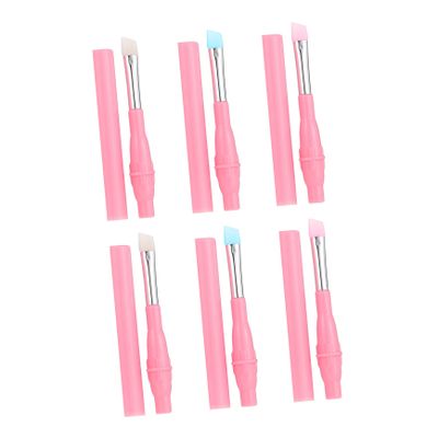 WOONEKY 6-Piece Silicone Eyebrow Brush Set