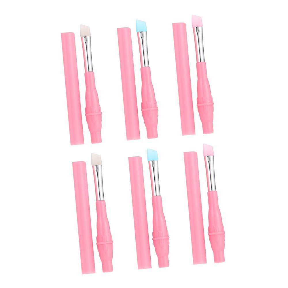 WOONEKY 6-Piece Silicone Eyebrow Brush Set