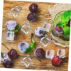Clear Acrylic Fake Ice Cubes, 50 Pieces, for Photos and Decoration view 2