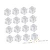 Clear Acrylic Fake Ice Cubes, 50 Pieces, for Photos and Decoration view 3