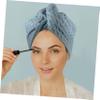 Mikinona 2-Pack Breathable Hair-Drying Caps, Quick-Drying Absorbent Shower Caps view 2