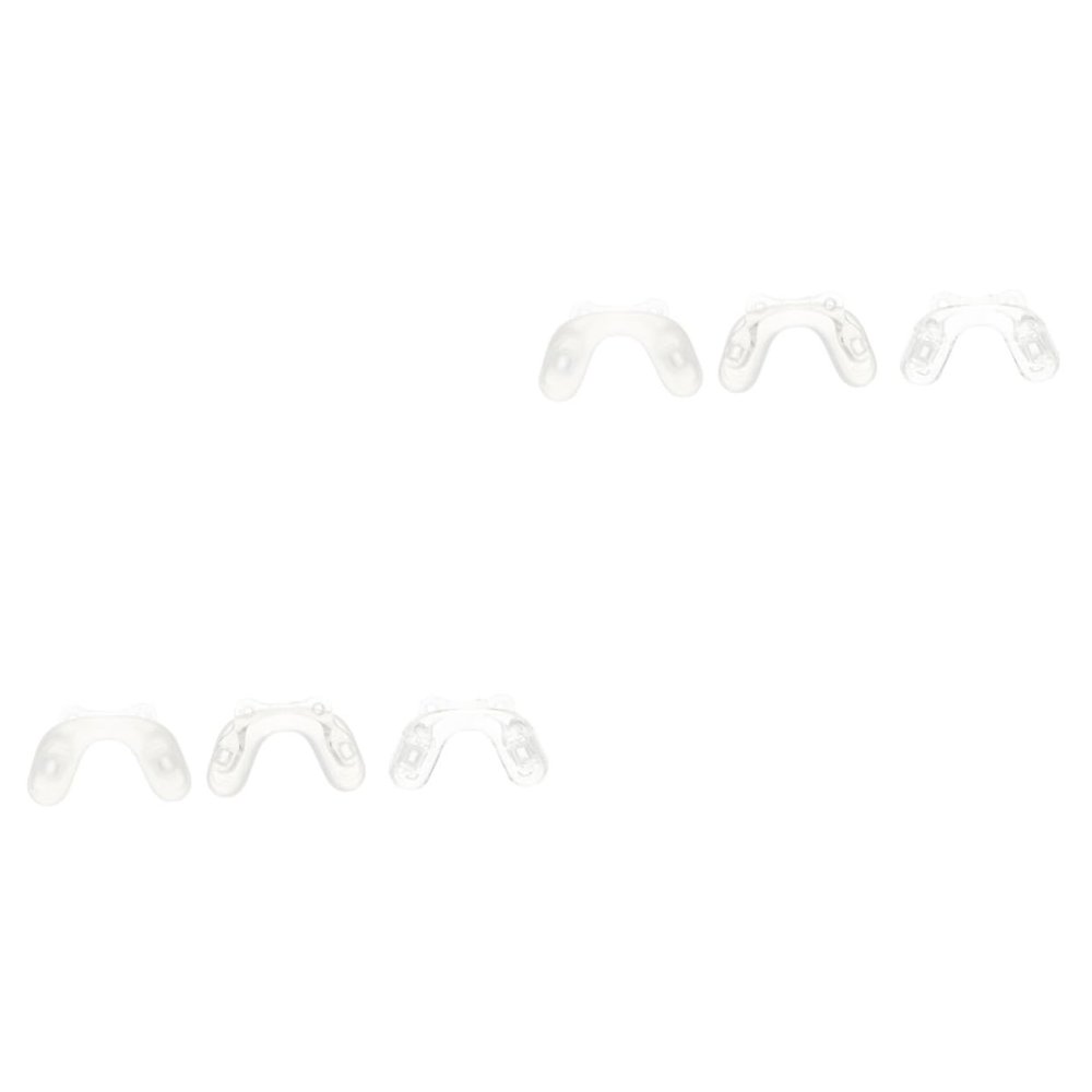 HAPINARY 6-Piece Non-Slip Nose Pads for Children's Glasses, Transparent