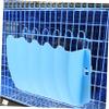 Blue Plastic Rabbit Feeder with Hanging Design view 2