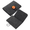 HAPINARY 4-Piece Felt Essential Oil Storage Bags, Aromatherapy Bottle Travel Organizer for Home and Travel, Protects from Knocks and Sunlight view 3