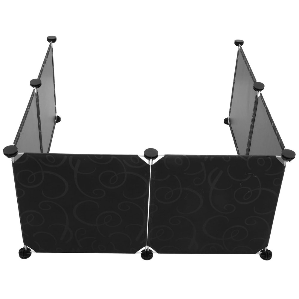 WOONEKY Plastic Cat Litter Box Cover with Privacy and Splash Guard