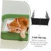WOONEKY Plastic Cat Litter Box Cover with Privacy and Splash Guard view 2