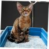 WOONEKY Plastic Cat Litter Box Cover with Privacy and Splash Guard view 3