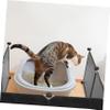 WOONEKY Plastic Cat Litter Box Cover with Privacy and Splash Guard view 4