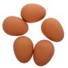 CORHAD 5-Piece Rubber Dog Toy Set, Cute Bouncing Simulation Eggs, Khaki view 1