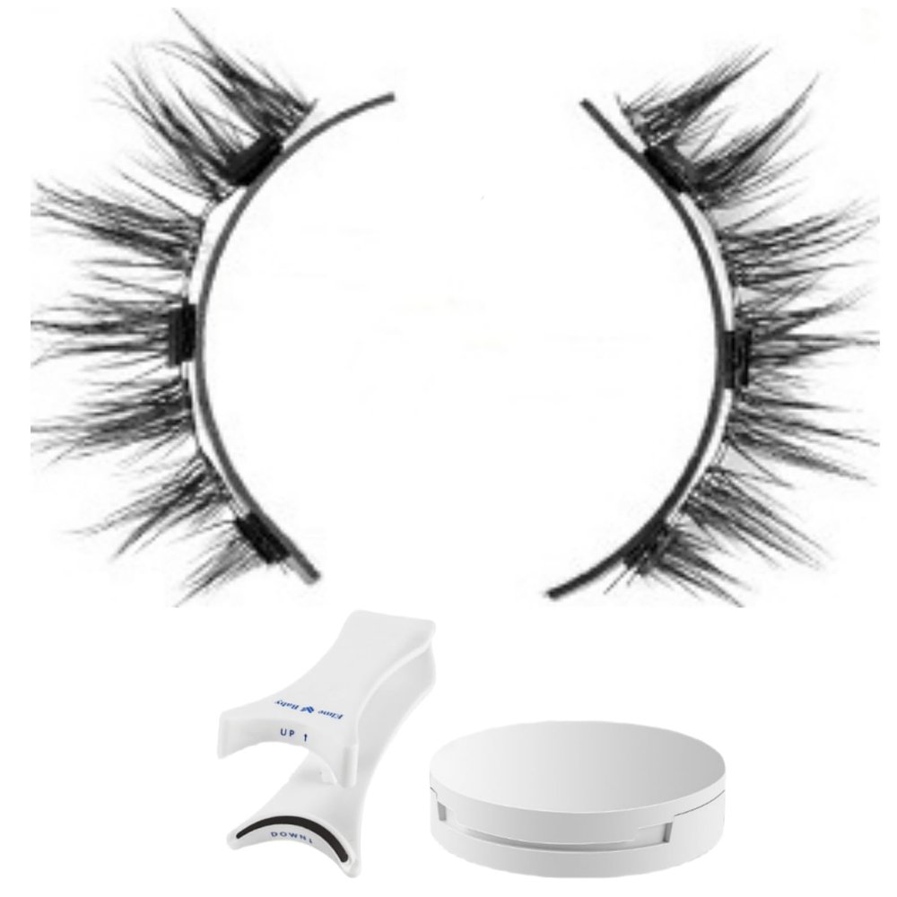 Magnetic False Eyelashes, Reusable Natural Lashes with Tweezers