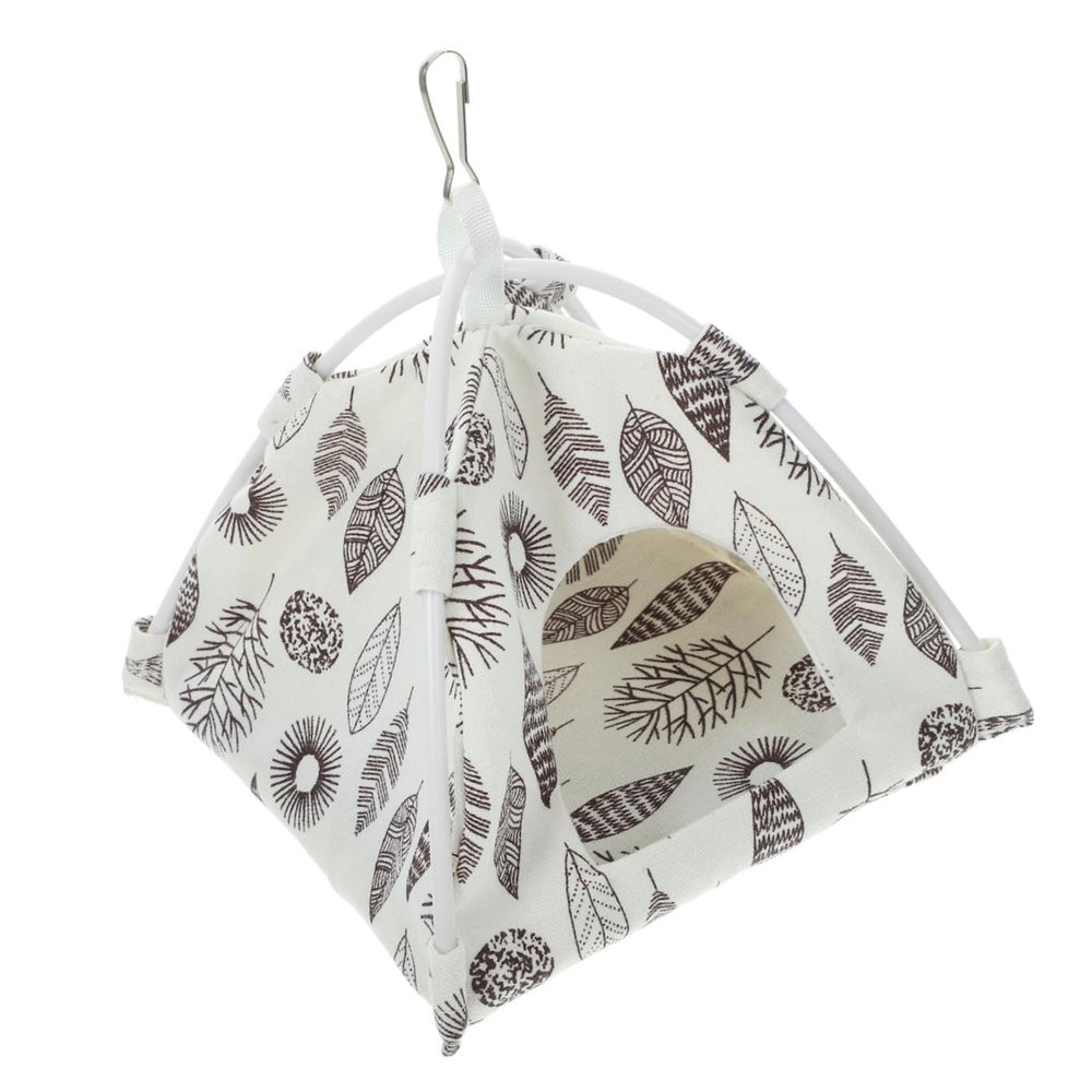 BELLIFFY Hanging Parrot Bed, Tent-Shaped, 1 Pc, Fabric and Wire