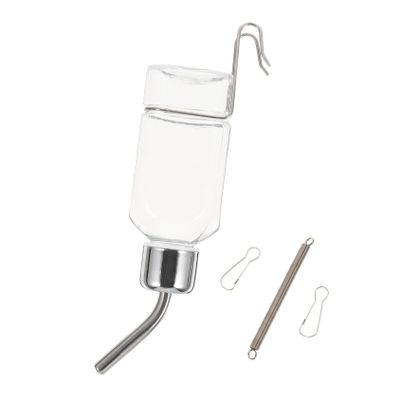 BELLIFFY Automatic Dog Water Bottle, ABS and Stainless Steel, Hanging, Pressure-Resistant Water Dispenser for Pets in Dog Crates