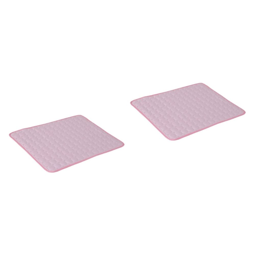 BESPORTBLE 2-Piece Self-Cooling Breathable Pet Mats for Dogs and Cats, Pink