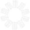 Lurrose Transparent Plastic Storage Organizer with Individual Lids, 10 Pieces view 1