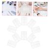 Lurrose Transparent Plastic Storage Organizer with Individual Lids, 10 Pieces view 2