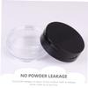 Mikinona Portable Loose Powder Containers with Elastic Mesh, Set of 2, Built-In Mirror, 20 g Capacity view 2