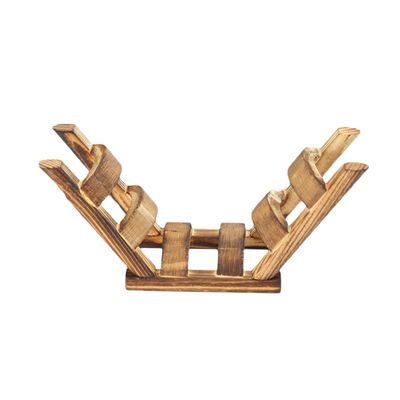CORHAD Wooden Hamster Bridge Climbing Ladder Toy for Small Pets