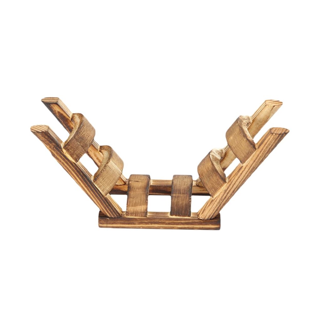 CORHAD Wooden Hamster Bridge Climbing Ladder Toy for Small Pets