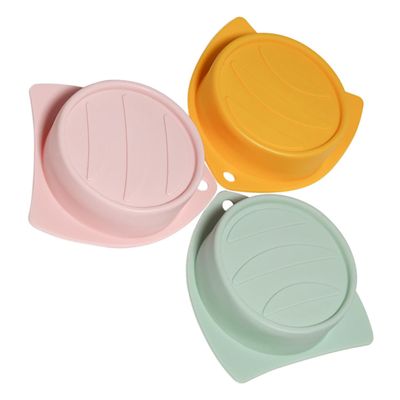 CIYODO Silicone Can Covers and Leak-Proof Pet Food Lids, 3-Pack, Assorted Colors, Reusable, Random Color