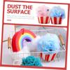 WOONEKY 2-Piece Luffa Exfoliating Body Scrubbers, Ice-Shaped Bath Balls view 2