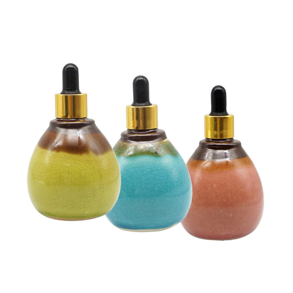 50 ml Ceramic Dropper Bottle for Essential Oils and Other Liquids