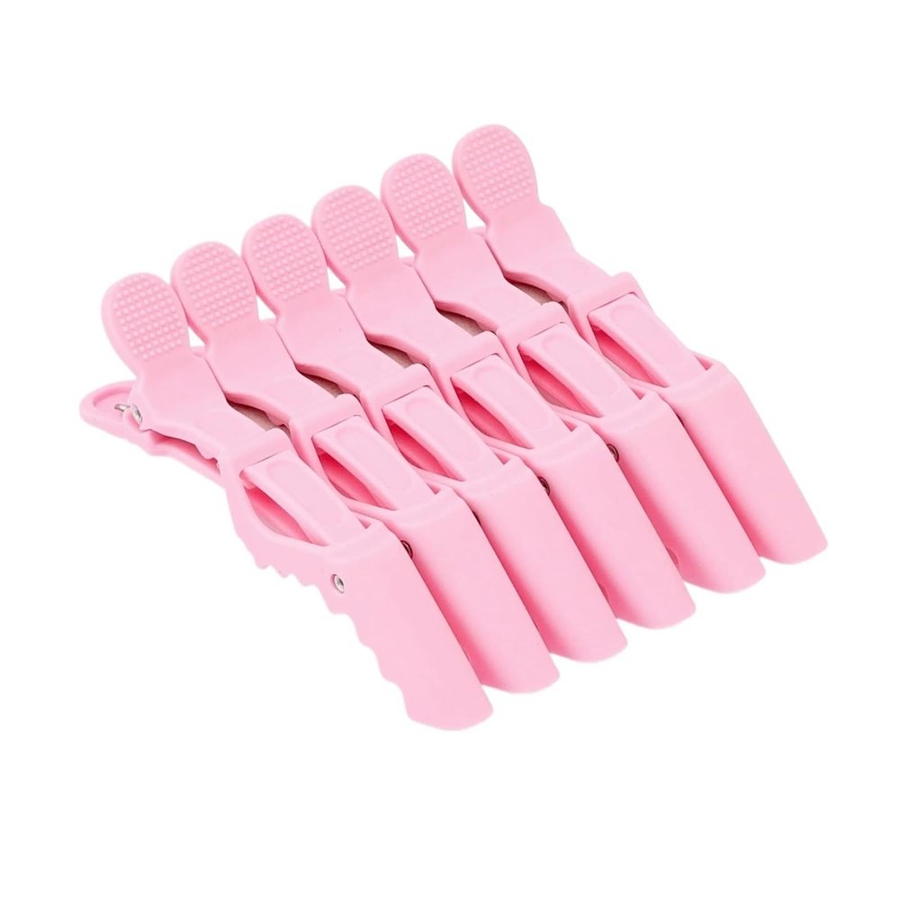 WENH Pink Professional Hair Sectioning Clips for Salon Styling