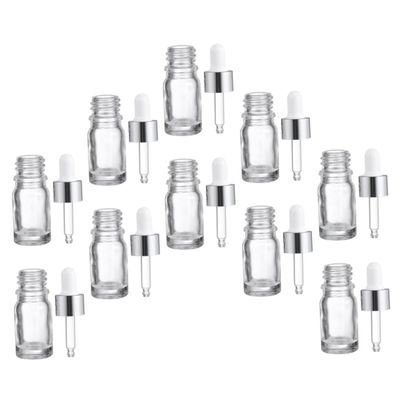 HONMEET 10-Piece Dropper Bottles for Essential Oils, Lotions, and Cosmetics