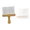 MUSISALY Hair-Cleaning Brush with Wooden Handle and Nylon Bristles view 1