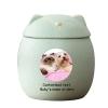 WXMYOZR Personalized Ceramic Cat Urn for Ashes, Green, Large view 1
