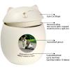 WXMYOZR Personalized Ceramic Cat Urn for Ashes, Green, Large view 3