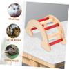 BESPORTBLE 3-Piece Hamster Wooden Toy Set with Ladder and Hideout view 4