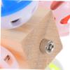 Sosoport Wooden Parrot Toy Perch with Bell for Cockatiels view 3