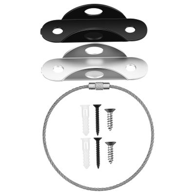 VICASKY 2-Pack Stainless Steel Baby-Safe Furniture Anchors for Anti-Tip Protection