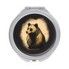 VFMKT Black Bear Portable Folding Travel Makeup Mirror, 1x/2x Magnification view 1