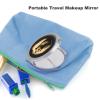VFMKT Black Bear Portable Folding Travel Makeup Mirror, 1x/2x Magnification view 3