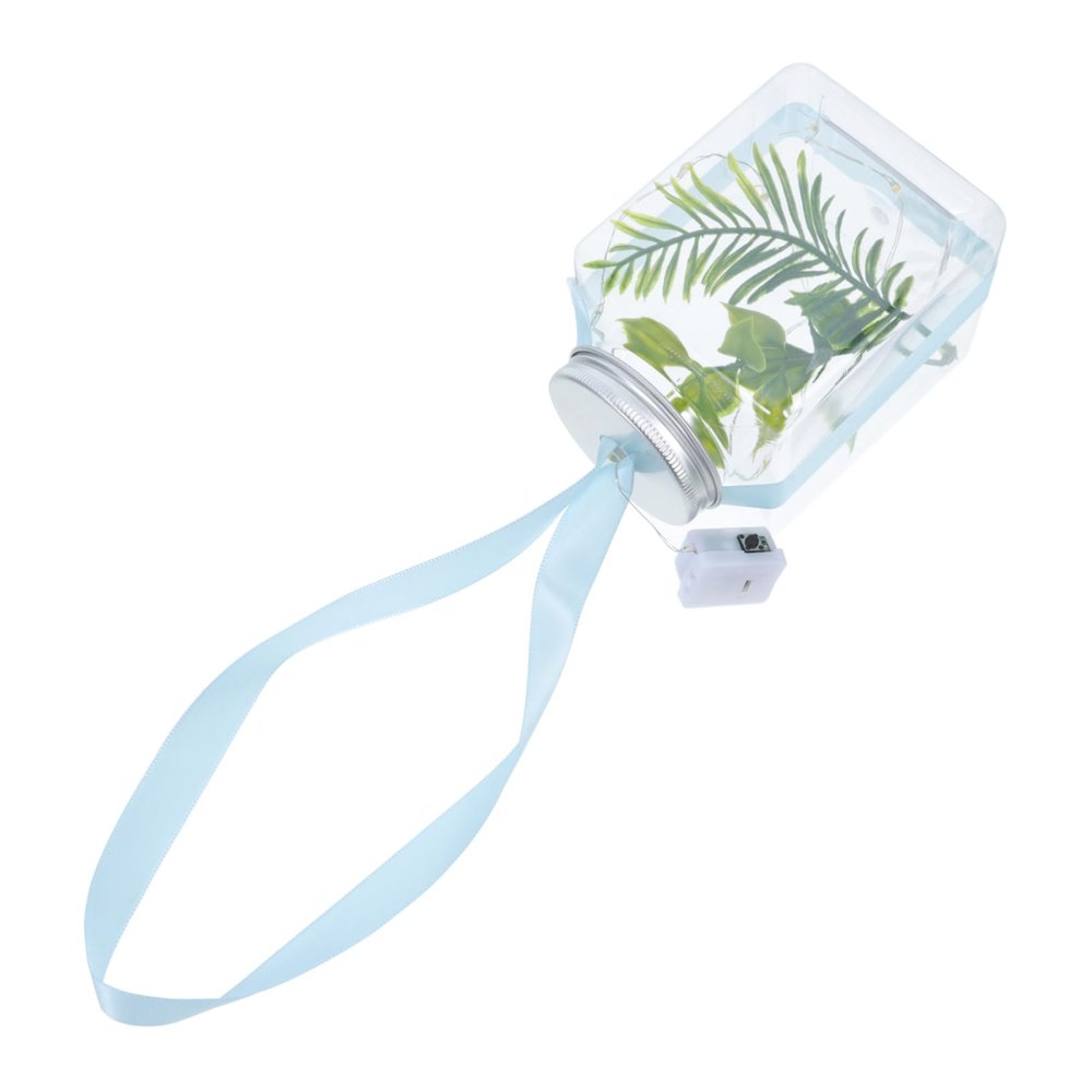 HAPINARY Transparent Fish Bowl with Lamp
