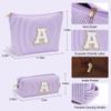 Parima Personalized Makeup Bags for Girls and Women, Initial L, Travel Cosmetic Pouches view 4