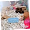 Washable Ceramic Hamster Bowl, Yellow Small-Animal Food Bowl view 4