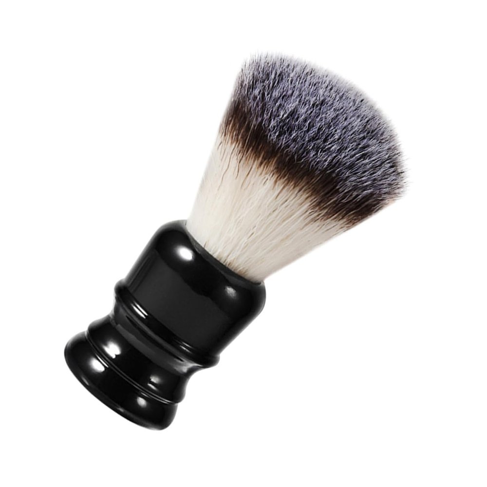 HAPINARY 1-Piece Nylon Shaving Brush with Resin Handle, Soft Bristles, for Beard Care and Travel