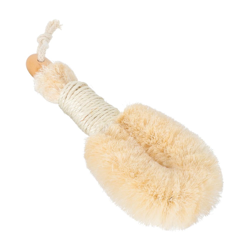 AUTSUPPL 2-Piece Plant Fiber Skin Cleansing Shower Brush for Gentle Massage and Exfoliation at Home, Hotels, and Spas
