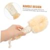 AUTSUPPL 2-Piece Plant Fiber Skin Cleansing Shower Brush for Gentle Massage and Exfoliation at Home, Hotels, and Spas view 2