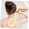 AUTSUPPL 2-Piece Plant Fiber Skin Cleansing Shower Brush for Gentle Massage and Exfoliation at Home, Hotels, and Spas view 4