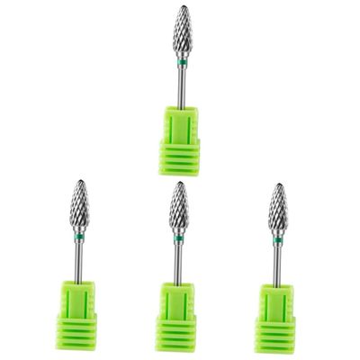 Healeved 4-Piece Tungsten Steel Nail Drill Bit Set