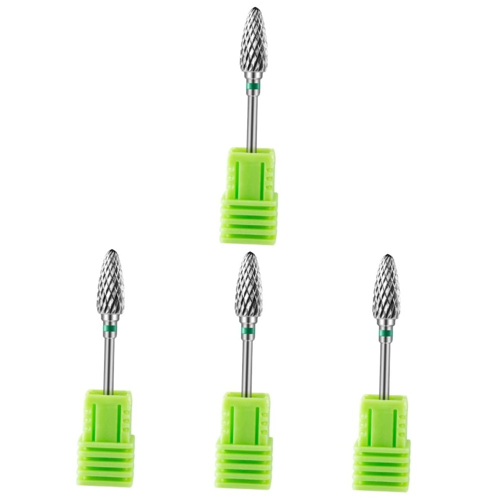 Healeved 4-Piece Tungsten Steel Nail Drill Bit Set