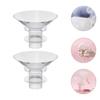 TOYANDONA 2-Piece Silicone Breast Pump Flange Inserts, 13 mm, Transparent, Washable Replacement Inserts view 3
