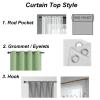Bishilin Blackout Curtains with Grommets, 102 x 160 cm, 2-Piece Set, Yellow view 3