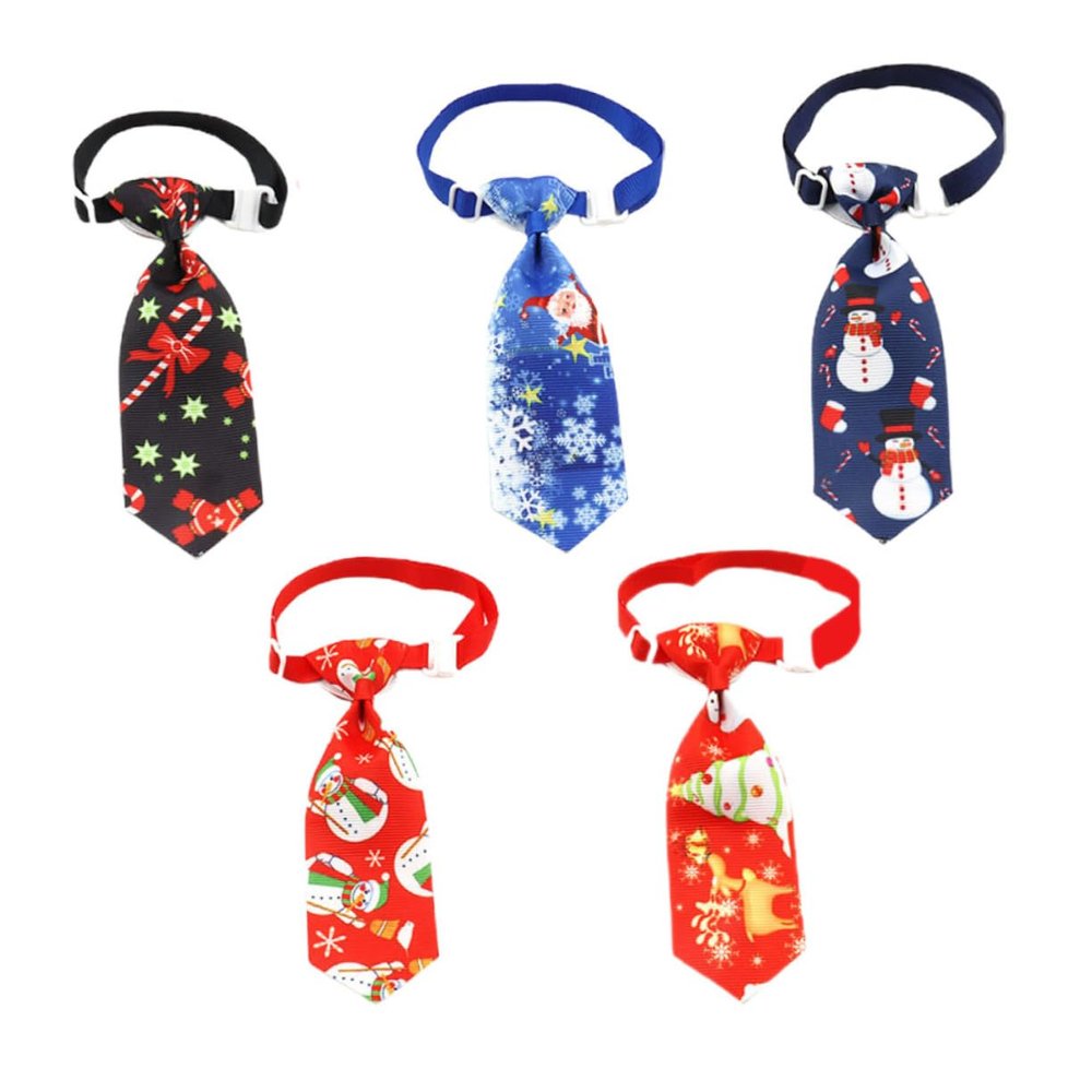 BESPORTBLE 5-Piece Christmas Tie for Cats