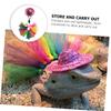 BESPORTBLE 3-Piece Colorful Pet Lizard Costume with Hat and Skirt view 4